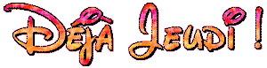 Gif animé déja jeudi